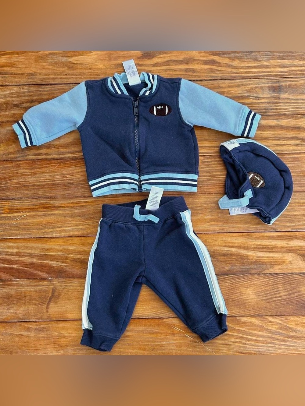 Baby boy football set